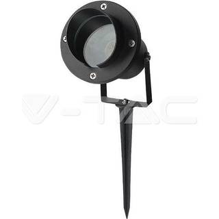 GU10 havelampe - Aluminium hus, sort, IP65