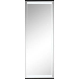 Påklædningsspejl Home ESPRIT Sort Aluminium 50 x 2 x 150 cm