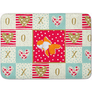 """" Caroline's Treasures Oranda Red Cap Goldfish Love Machine Washing Memory Foam Mat Doormats Multicolor """"