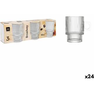 Dele kaffekopsæt La Mediterránea Broadway 3 Dele (24 enheder)