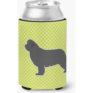 """" Caroline's Treasures Newfoundland Checkerboard Green Can eller Bottle Hugger BB3864CC kan kramme multicolor """"