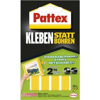 Pattex Selvklæbende strimler Tape i stedet for boring
