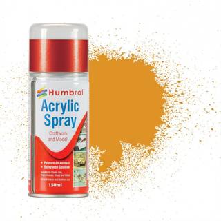 HUMBROL ACRYLIC HOBBY SPRAY 150ML No 54 Brass