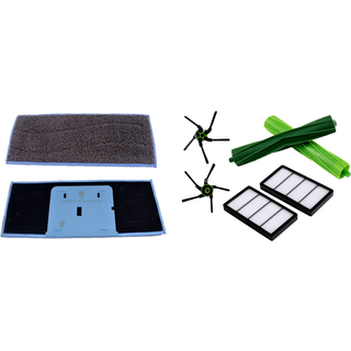 Roomba S9/S9+ Filter og Børste samt Braava Jet M6 Moppepakke - 2 Mopper & Børstesæt
