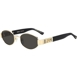 Dsquared2 Mand D2 0155/S 000/IR Solbriller Metal Guld Grå Rund Normal