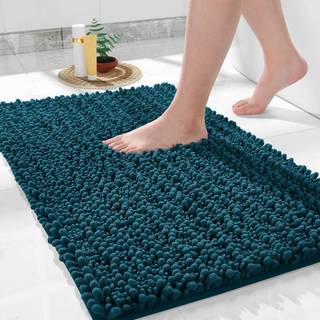 Yimobra Bath Rug Mat 32 x 20 Blød Shaggy Chenille Badeværelse Tæpper Stor i stor størrelse Superabsorberende & tyk skridsikre Maskine Vaskbare ba