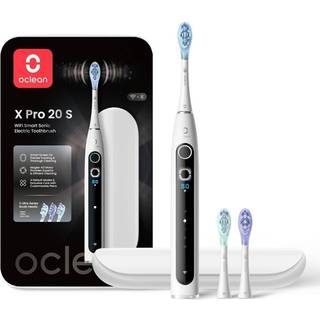 Oclean X Pro 20 elektrisk tandbørste hvid med 3 børstehoveder