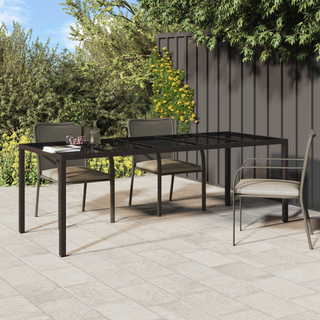 have spisebord Brun 250x100x75 cm Poly Rattan