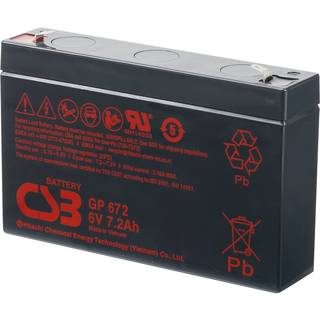 CSB Standby Blybatteri GP645 6V 7,2Ah