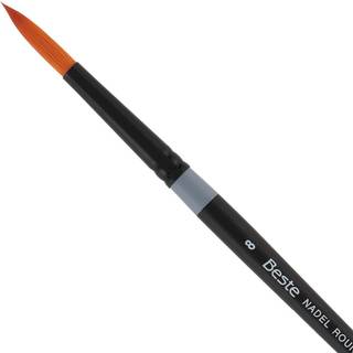 Kreativt Mark Beste Golden Taklon Nadel Round #4-2 Pack Artist Brush Professionel akvarelbørster til akrylmaleri Kort håndtag Skarpe kanter Håndb