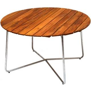 Grythyttan Stålmöbler Bord 9A Teak/galvaniseret stål 120 cm