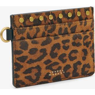 Tarjetero Card Holder - Mujer - Leopard - Isabel Marant