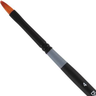 Kreativt Mark Beste Golden Taklon Filbert #12 Kunstner Brush Professionel akvarelbørster til akrylmaleri Kort håndtag Skarpe kanter Håndbundet og