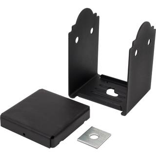 Simpson Strong-Tie APB66 Outdoor Accents Mission Collection Zmax Black Powder-Coated Post Base for 6x6