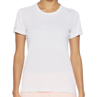 2XU Women's Aero Tee White/Silver, White/Silver Reflective, L