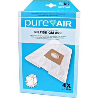 5 x PureAir støvsugerposer NI2 t/Nilfisk GM200-599