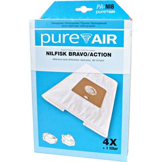 5 x PureAir støvsugerposer t/Nilfisk Bravo/Action+/Sprint