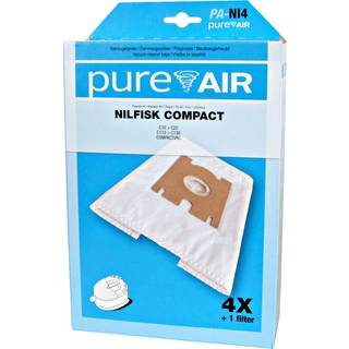 5 x PureAir støvsugerposer t/Nilfisk C10/20/130