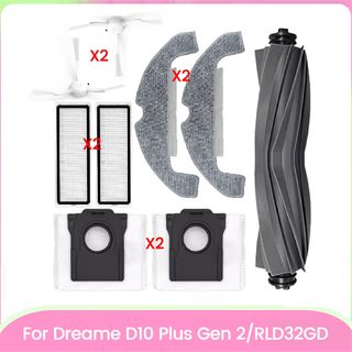 9 stk. hovedsidebørstefilter støvpose moppeklud til