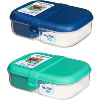 Sistema 1.1l Ribbon Lunch To Go - Excludes Pot - Blå - Madkasse