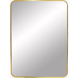 Madrid spejl, Messingfarvet aluminiums ramme 50x70 cm.
