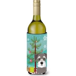 """"Carolines Treasures juletr? og Schnauzer vinflaske Koozie Hugger 750 ml Multicolor""""