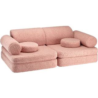 Modulær børnesofa Sugar i teddy, håndlavet