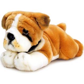 Keel Toys SD4566 30 cm Blødt plysbulldog, brun