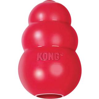 Kong Classic Fylsable Dog Toy - Fetch & Chew Toy til hunde - behandlingsfyldningsevne og uberegnelig afvisning til forlænget spilletid - Holdbart