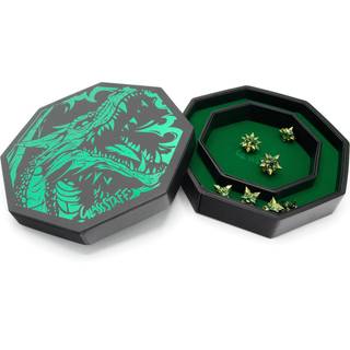 CritStones Arena Dice Tray Green Dragon
