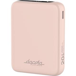 Dacota Platinum AM5 20 W powerbank 5000 mAh, pink ➞ På lager - klar til levering og afhentning