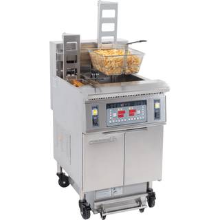 Elektrisk frituregryde med automatisk løft og filtrering 12 + 22 liter 8,5+17kW