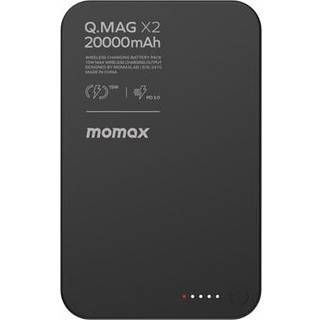 Momax Q.Mag X2 20000mAh magnetisk trådløs powerbank - sort