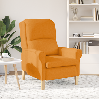 lænestol Mørkegul 76 x 94 x 102 cm Sharpa stof