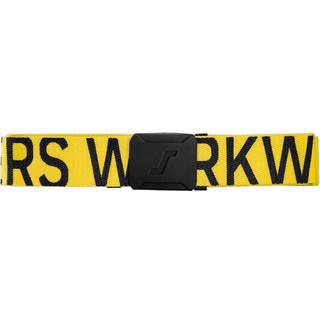 Snickers logo belt 9004 gul/sort one size
