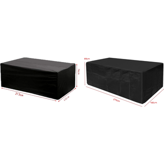 Havebords Overtræk 213x132x74 cm & 270x180x89 cm Pakke