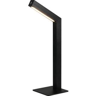 LED-bordlampe med batteri Skip, sort, MDF, højde 37,5 cm