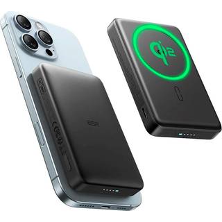 Qi2 MagSlim PowerBank - ESR - 15W / 10.000 mAh - MagSafe Kompatibel - Sort