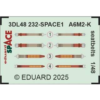 A6M-2K seatbelts SPACE  EDUARD