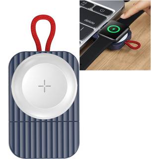 Rock W26 USB-A trådløs oplader til Apple Watch - Blå