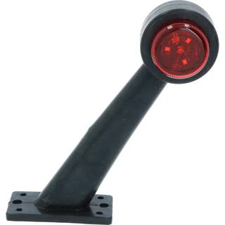 Slingrelygter LED Hvid/Rød 12V/24V - Totallængde 220mm. - Til Venstre Side 1 stk.