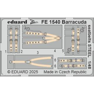 Barracuda seatbelts STEEL  TRUMPETER