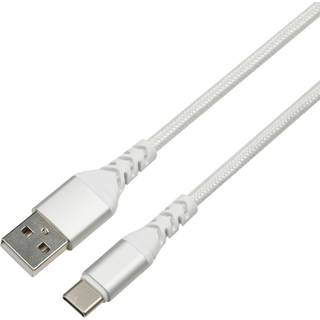 Dacota Platinum USB-USB-C-kabel 2 M, hvid ➞ På lager - klar til levering og afhentning