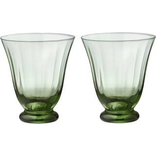 Bungalow trellis glas i sage farve