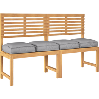 Pallehynde til sæde 4 pcs Grå 40 x 40 x 8 cm Oxford stof