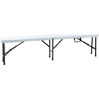 Foldbar bænk - hvid
