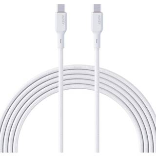 Aukey USB-C Kabel, 100W, 1m - Hvidt