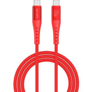 4smarts - USB-C til USB-C Kabel 60W - 1.5 m - Rød