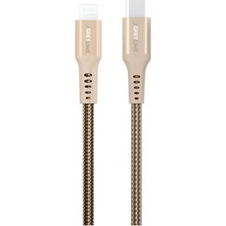 GreyLime 18W Braided USB-C til Lightning Kabel 3 meter - Beige