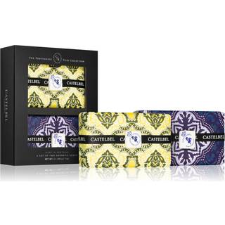 Castelbel Tile Cilantro & Lime + Rhubarb & Cassis Sæbebar gavesæt 2x200 g - 2x200 g